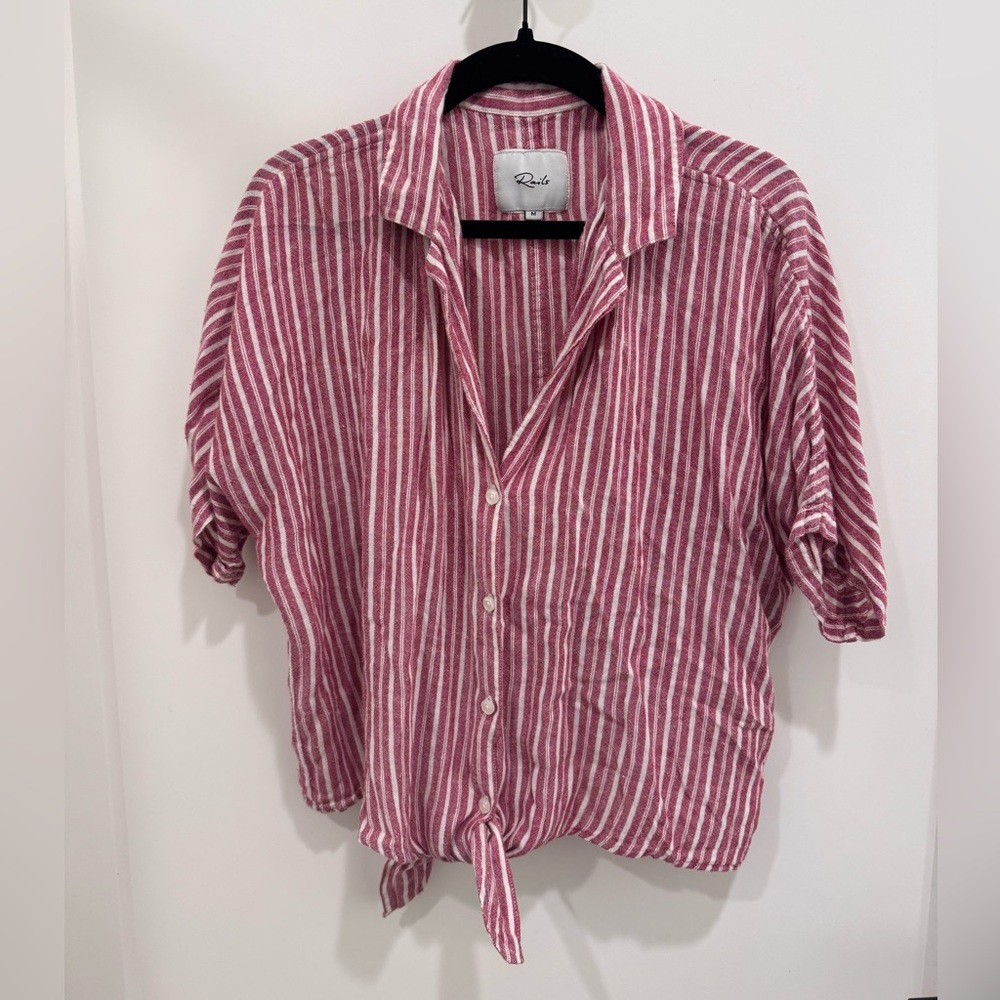 Rails Marley Top Red and White Striped - Picture 2 of 2